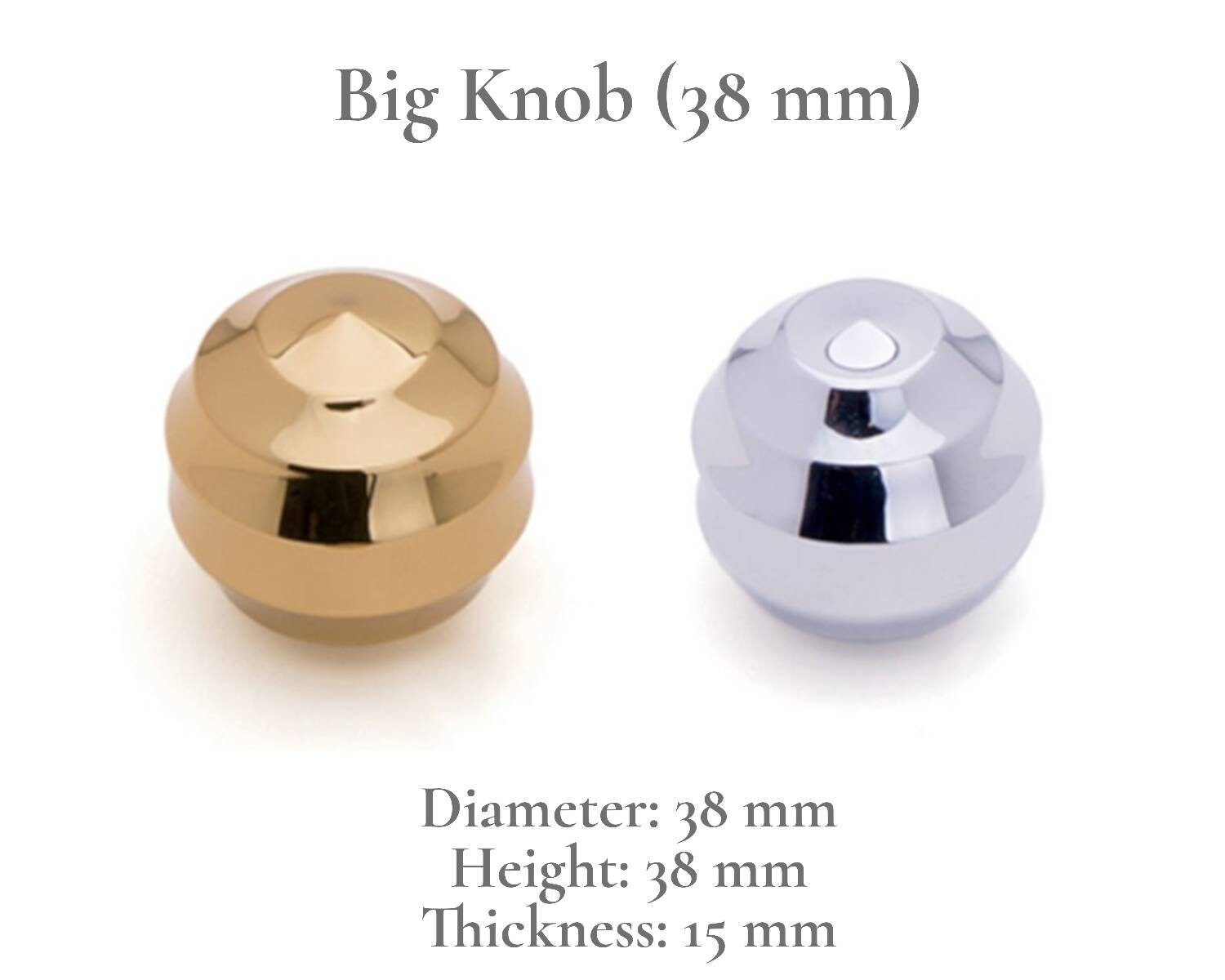 Gold Schrankknopf Geometrisch 26 38mm Gold Knauf Chrom Knöpfe | Etsy