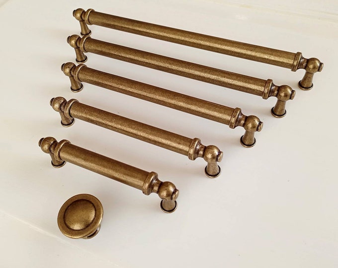 Cabinet Pull Handles 96 128 160 192 224 305 320mm 3.78" 5" 6.3" 7.5" 8.8" 12" 12.6" Long Handles Pulls Antique Bronze Pulls Kitchen Hardware