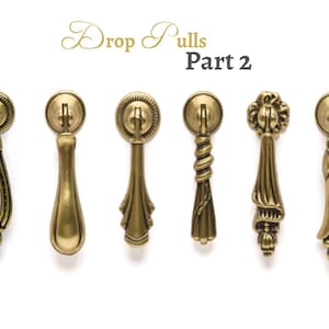 Drop Pull Rustic Drop Pulls Antique Gold Vintage Pull Farmhouse Decor Dresser Cabinet Knobs Pulls Handles Part2 Cottage Furniture Hardware