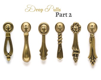 Drop Pull Rustic Drop Pulls Antique Gold Vintage Pull Farmhouse Decor Tocador Perillas Tiradores Tiradores Part2 Cottage Furniture Hardware