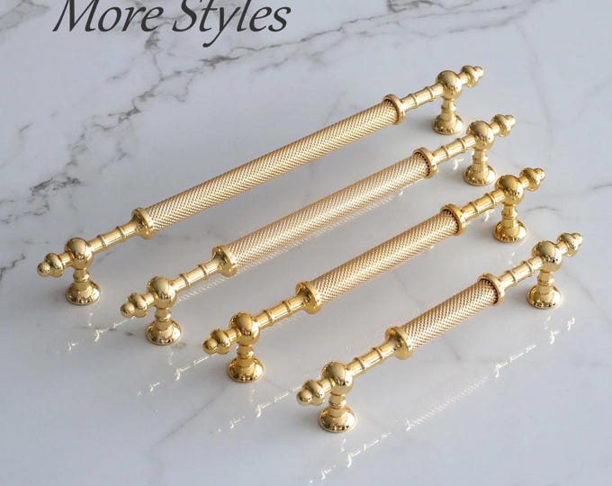 Gold Cabinet Handles - Chrome Drawer Pulls