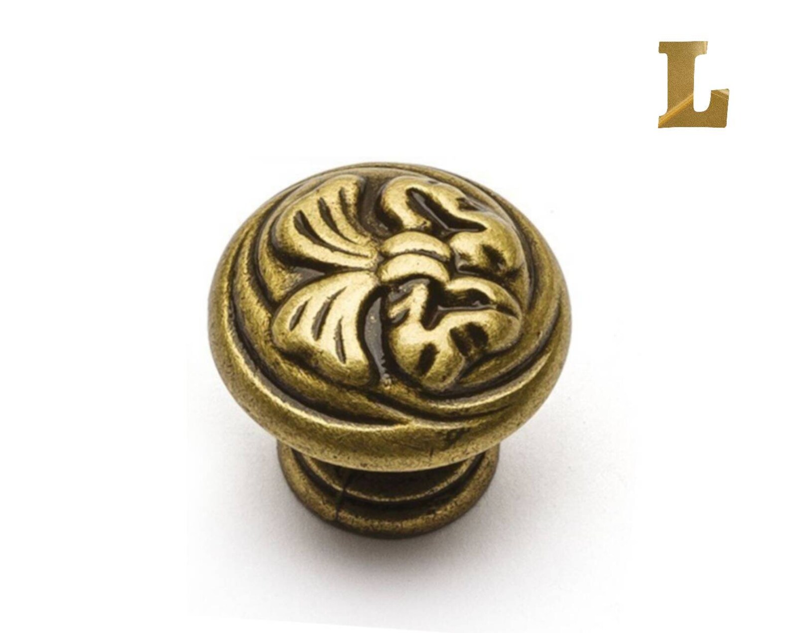 Perillas de bronce antiguos PART3 gabinete decorativo perillas | Etsy