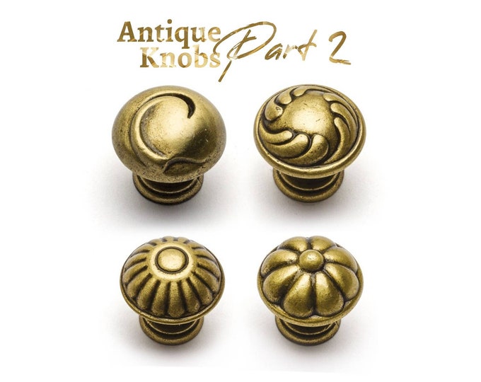 Antique Bronze Knobs PART2 Antique Bronze Knobs Dresser Knob Drawer Knobs Decorative Cabinet Knobs Rustic Knobs Pulls Farmhouse Decor