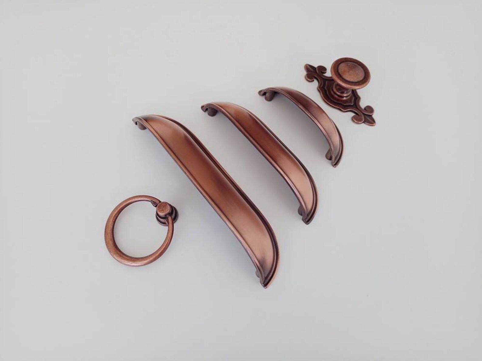 Copper Cup Pulls 2.5 3.78 5 Inch 64 96mm Antique Copper Cup Etsy