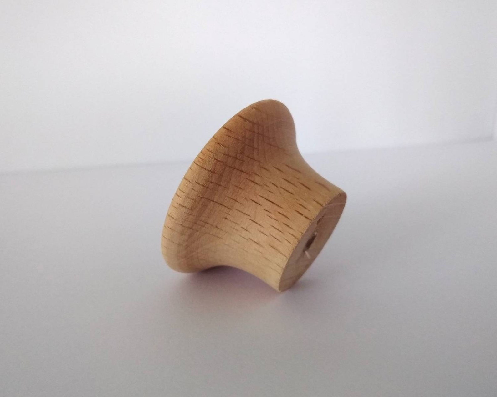 Wood Drawer Knobs, Concave Knobs 1.7 1.9 45 55mm Large Wood Knobs
