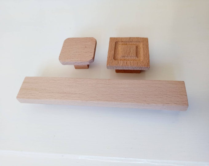 Large Wood Knobs 3.5 90mm Extra Large Knobs Unfinished Etsy