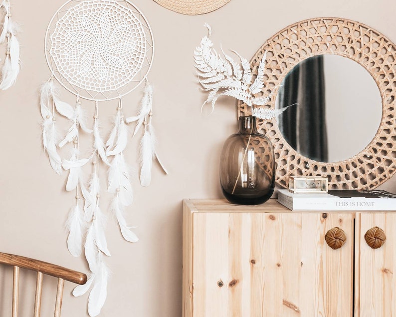 Rattan Knobs for Dresser 40mm Boho Drawer Knobs Boho Dresser Etsy