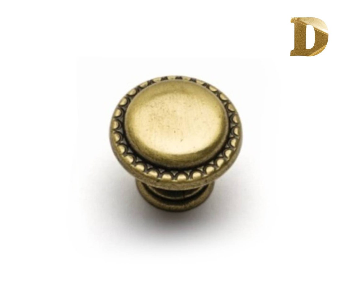 Antique Bronze Knobs PART1 Antique Gold Knobs Dresser Knob Etsy