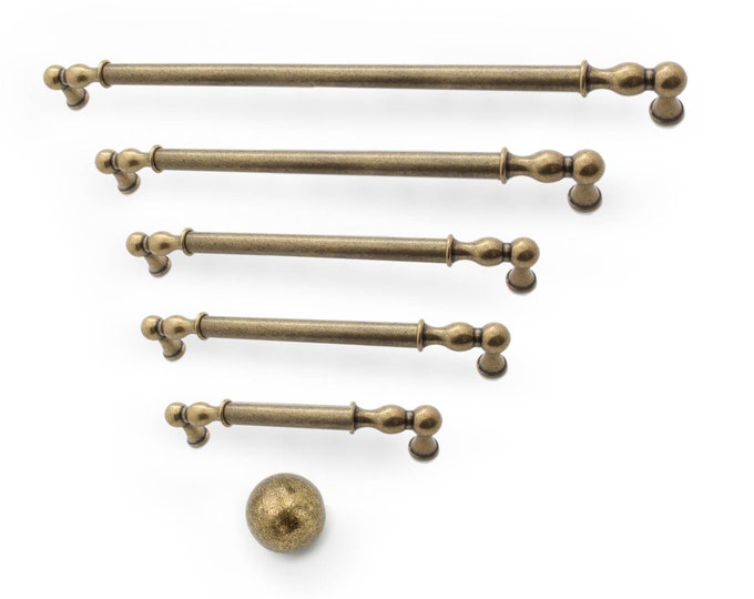 Cabinet Pulls 8.8" 12" 12.6" 224 305 320mm Cabinet Handles Antique Bronze Pulls, Kitchen Hardware, Long Handles, Farmhouse Knobs and Pulls