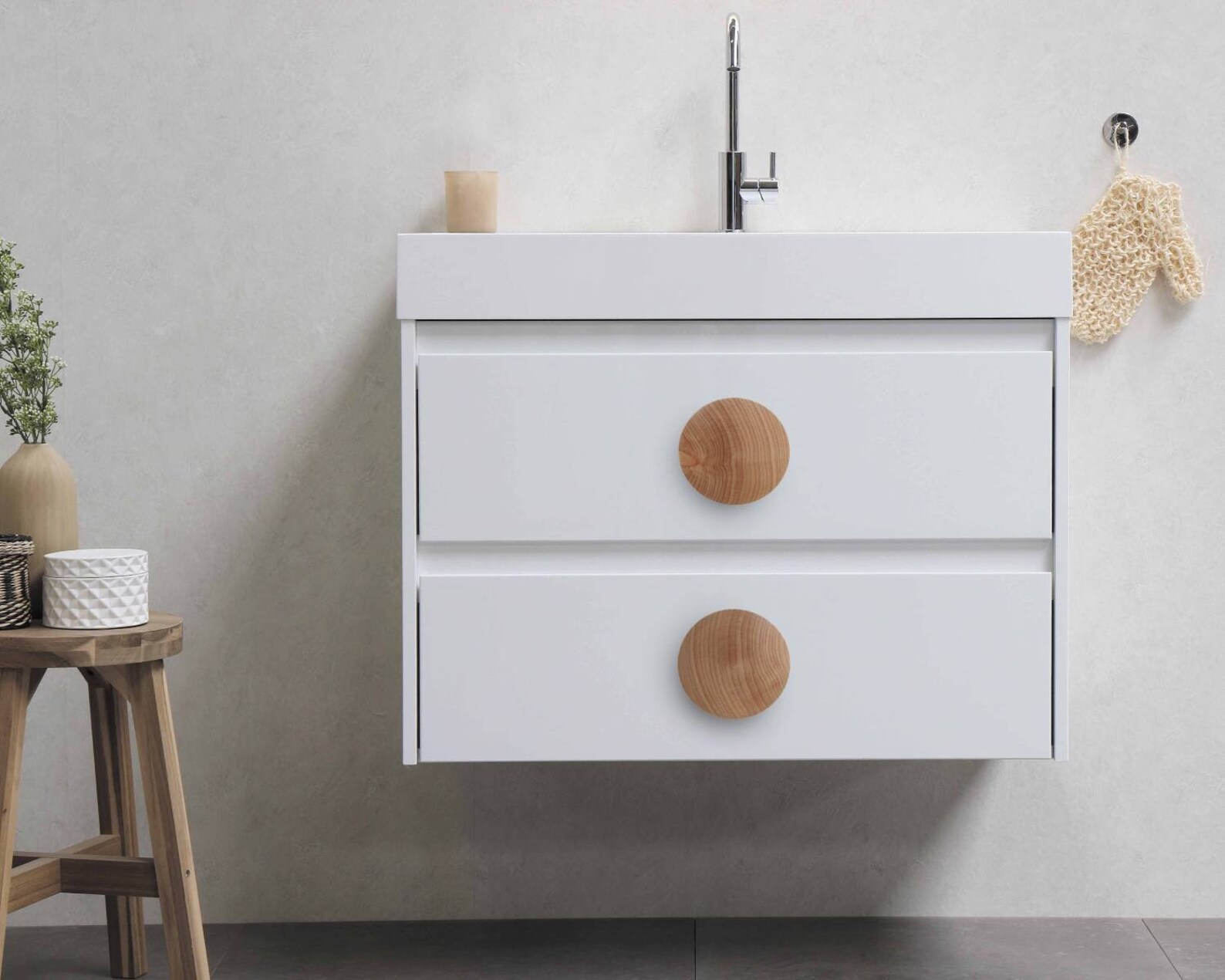 Extra Large Knobs 90mm 3.5 Wood Knobs, Wood Drawer Knobs, Large