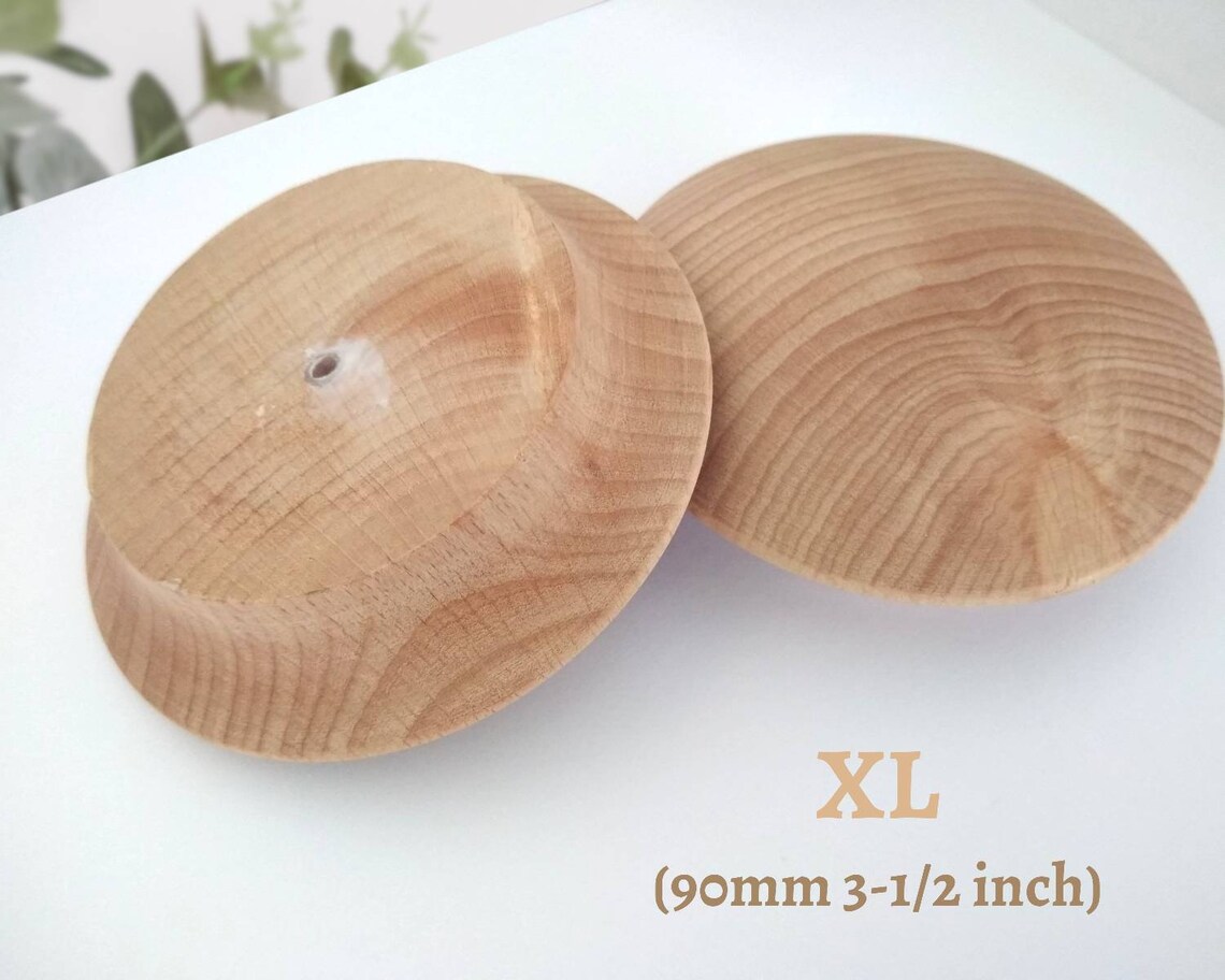 Extra Large Knobs 90mm 3.5 Wood Knobs Wood Etsy