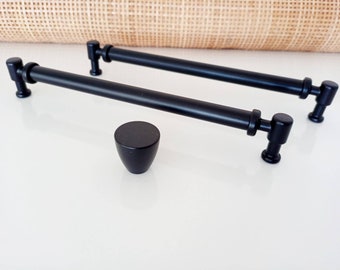 Matte Black Cabinet Pulls: Modern Farmhouse Hardware