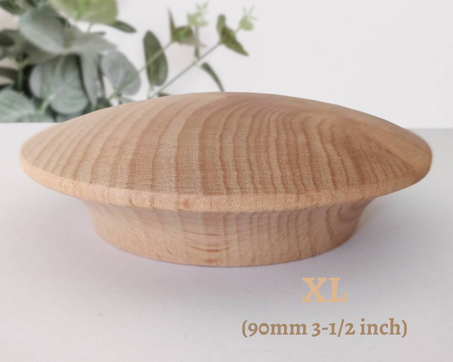 Extra Large Knobs 90mm 3.5 Wood Knobs, Wood Drawer Knobs, Large