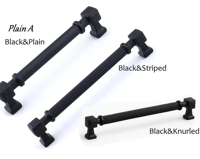 Matte Black Cabinet Pulls: Modern Farmhouse Hardware