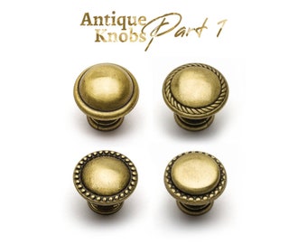 Antique Bronze Dresser Knobs: Rustic Farmhouse Cabinet Hardware
