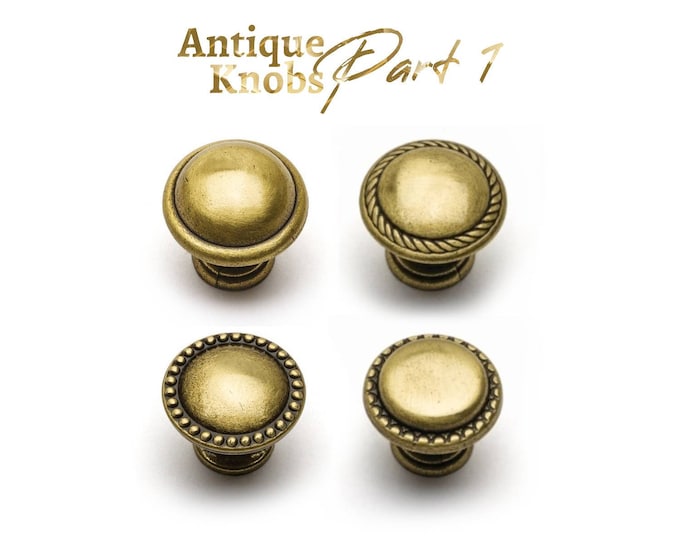 Antique Bronze Knobs PART1 Antique Gold Knobs Dresser Knob Drawer Knobs Cabinet Knobs Rustic Knobs Pulls Farmhouse Decor Furniture Hardware