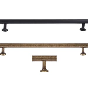 Poignées de meuble noir mat : poignées de tiroir Farmhouse, quincaillerie noire