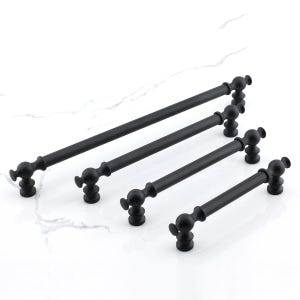 Matte Black Cabinet Pulls: Farmhouse Drawer Handles, Black Hardware