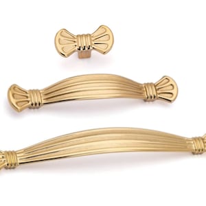 Knöpfgriff Gold Fliege: Vintage Chic Schrankbeschläge