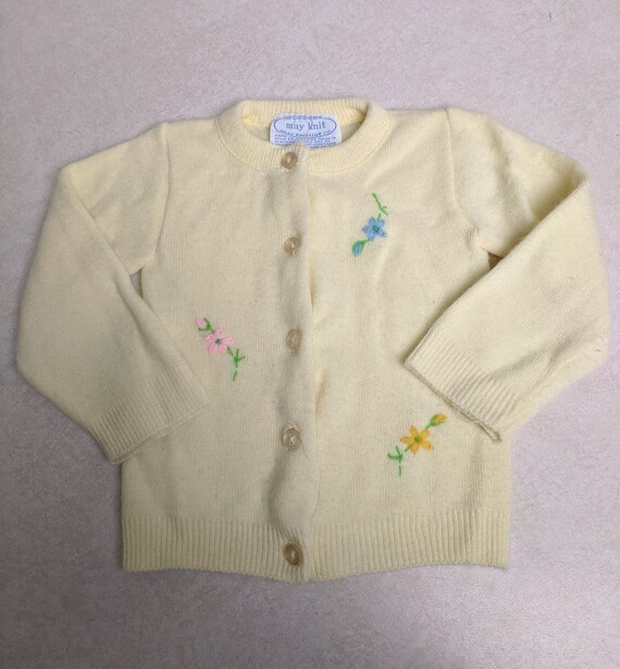 BayCityVintageCo Vintage May Knitting Co. Cardigan Sweater 6 M
