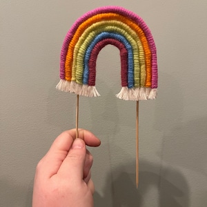 Cake Topper - MINI - Full Rainbow - Bright