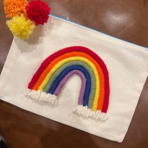 Regenbogen Reißverschluss Beutel Tasche