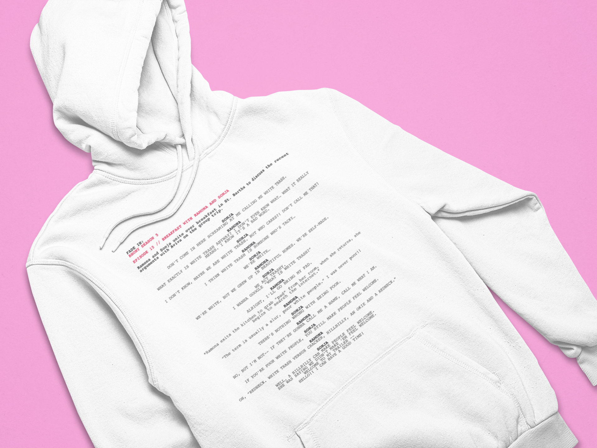 White Trash Hoodie - Etsy