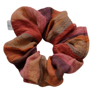 Boho Sustainable Scrunchie, Recycled Fabric, Up-cycled scarf, Eco Gift