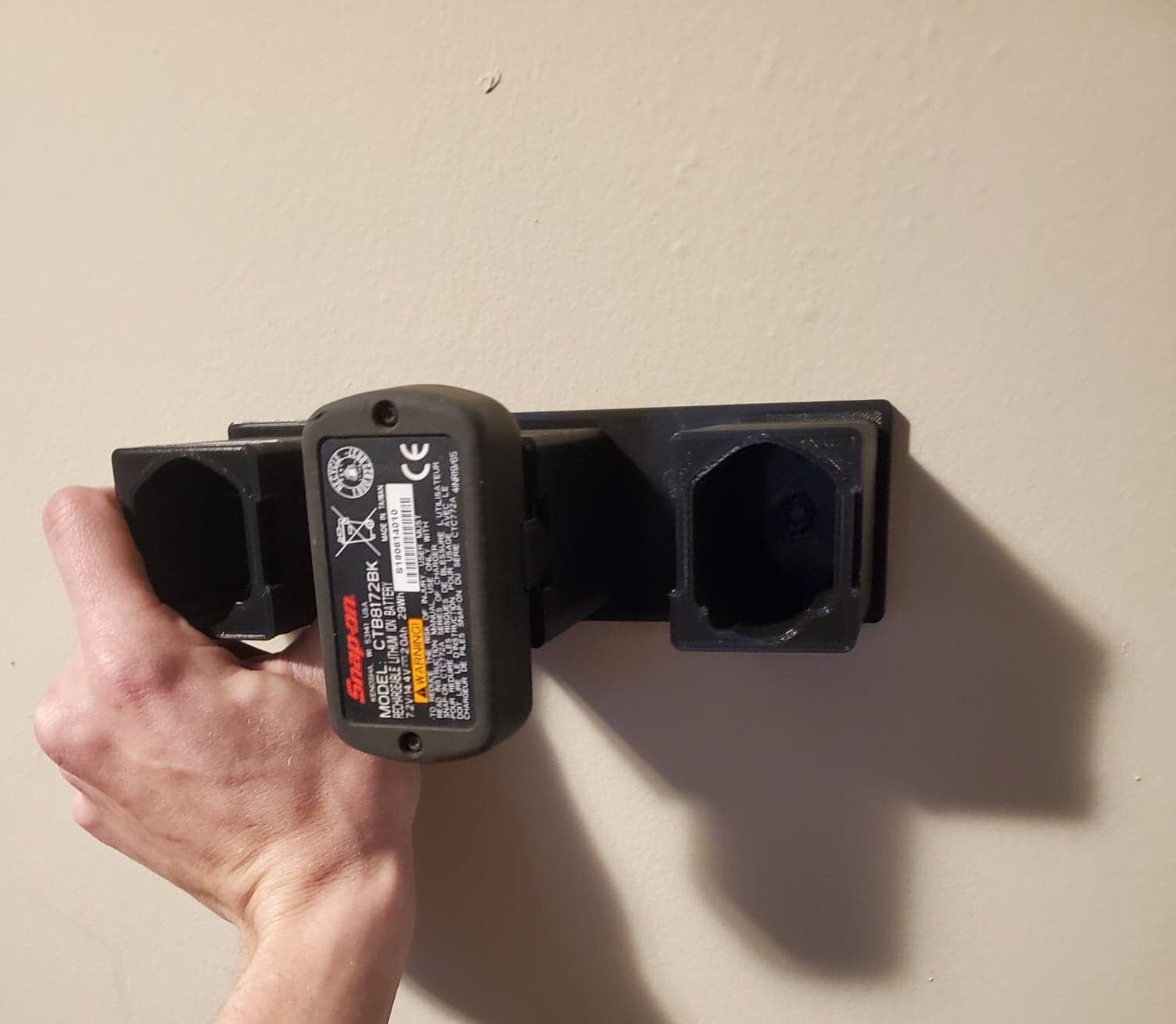 Snapon 14v battery mount/holder. 3up version 5 PACK. 3D Etsy