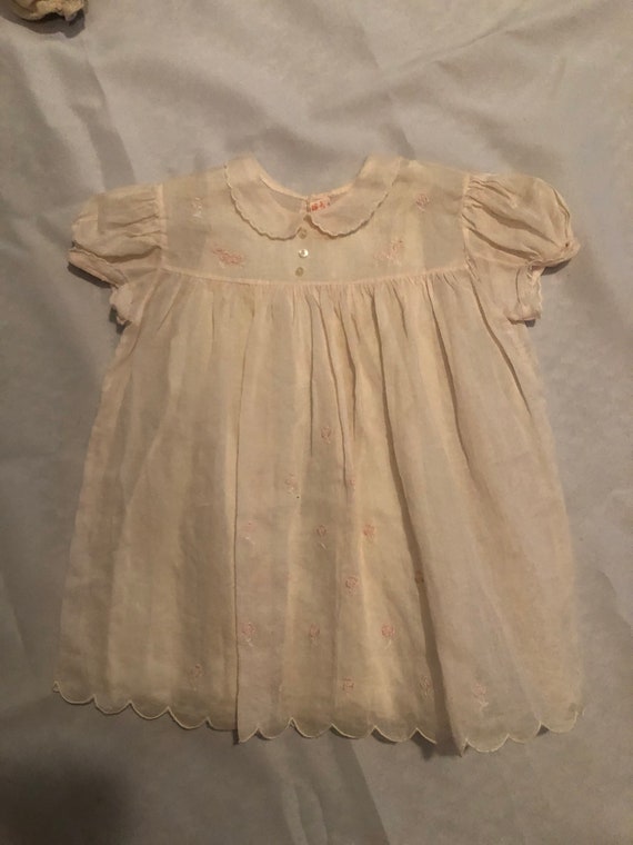 vintage baby girl dresses / shabby chic nursery d… - image 4