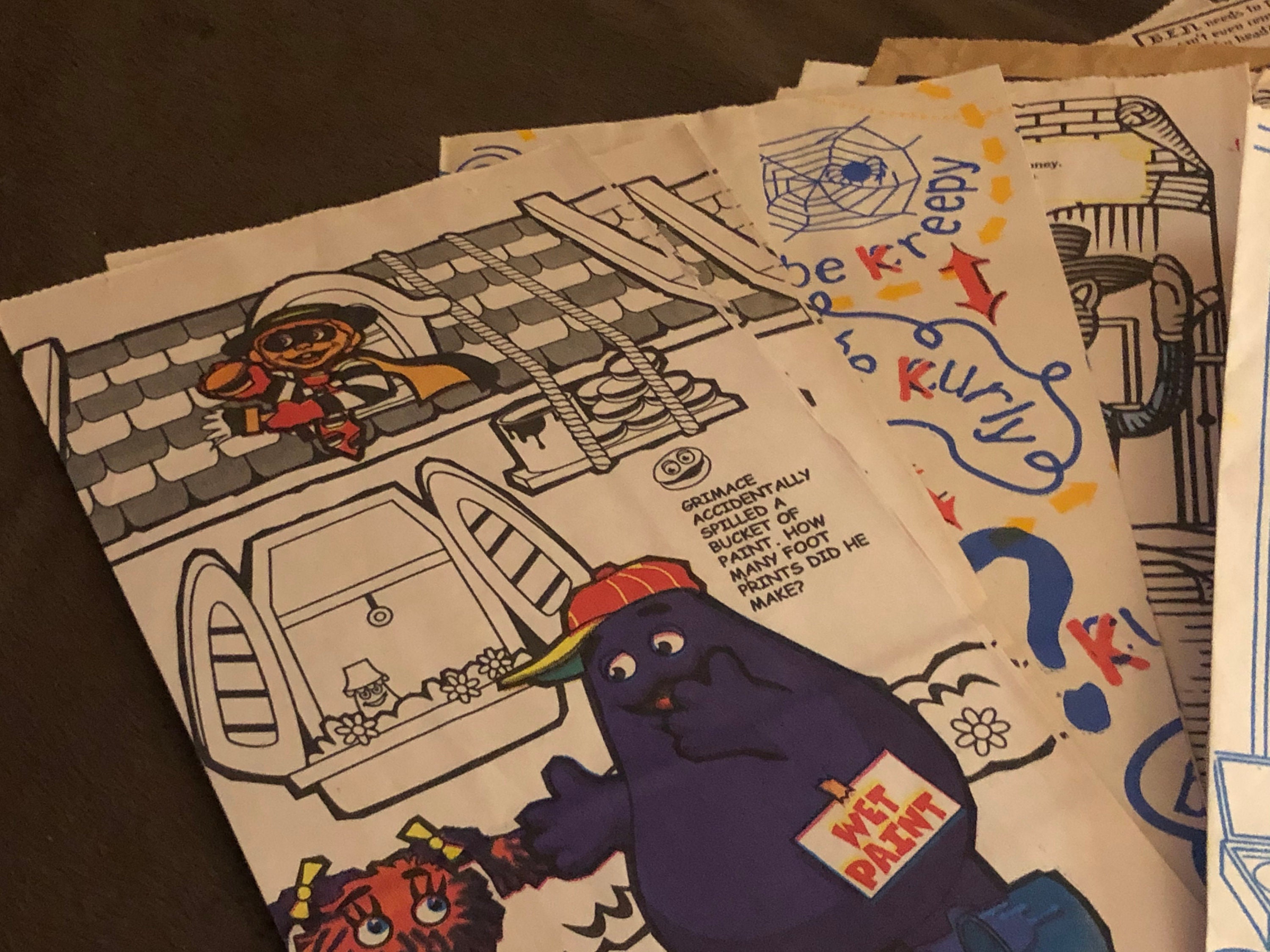 Rare Vintage Mcdonalds Happy Meal Bags Lot 1991-2004