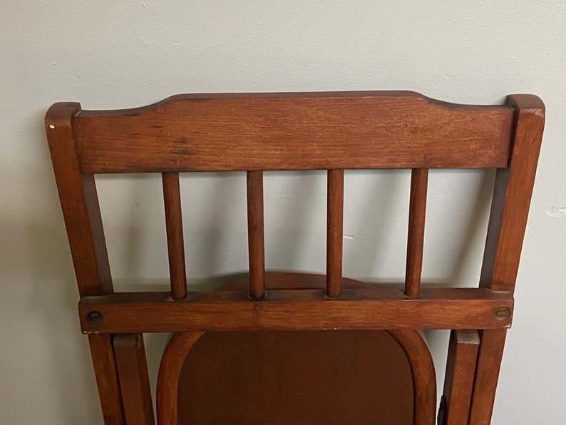 Vintage Child's Wooden Folding Chair/ Babee Tenda Childrens Play