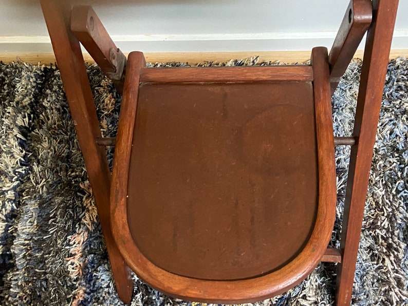 Vintage Child's Wooden Folding Chair/ Babee Tenda Etsy