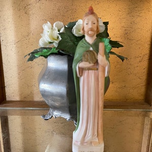 Vintage Saint Jude 8 1/2 inch ceramic statue/figurine