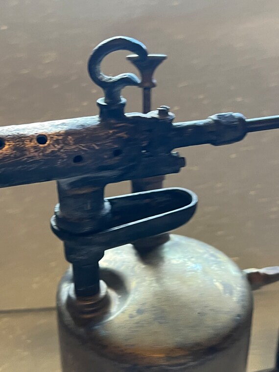 Antique Brass Clayton and Lambert Hand Held Blow Torch / Antique