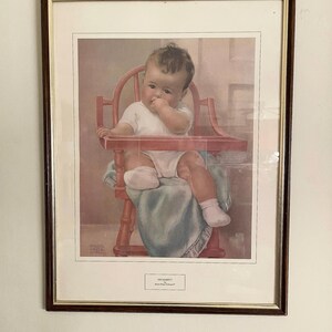 Vintage Bessie Pease Gutman wood frame named “His Majesty”