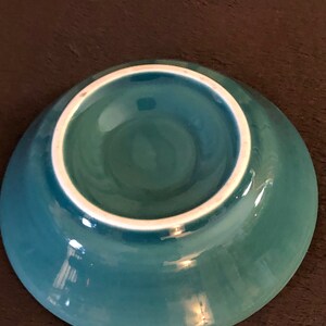 Vintage 1940s Pennsylvania Hotel teal ceramic matches holder ashtray/ match holder/vintage collectible ashtrays image 3