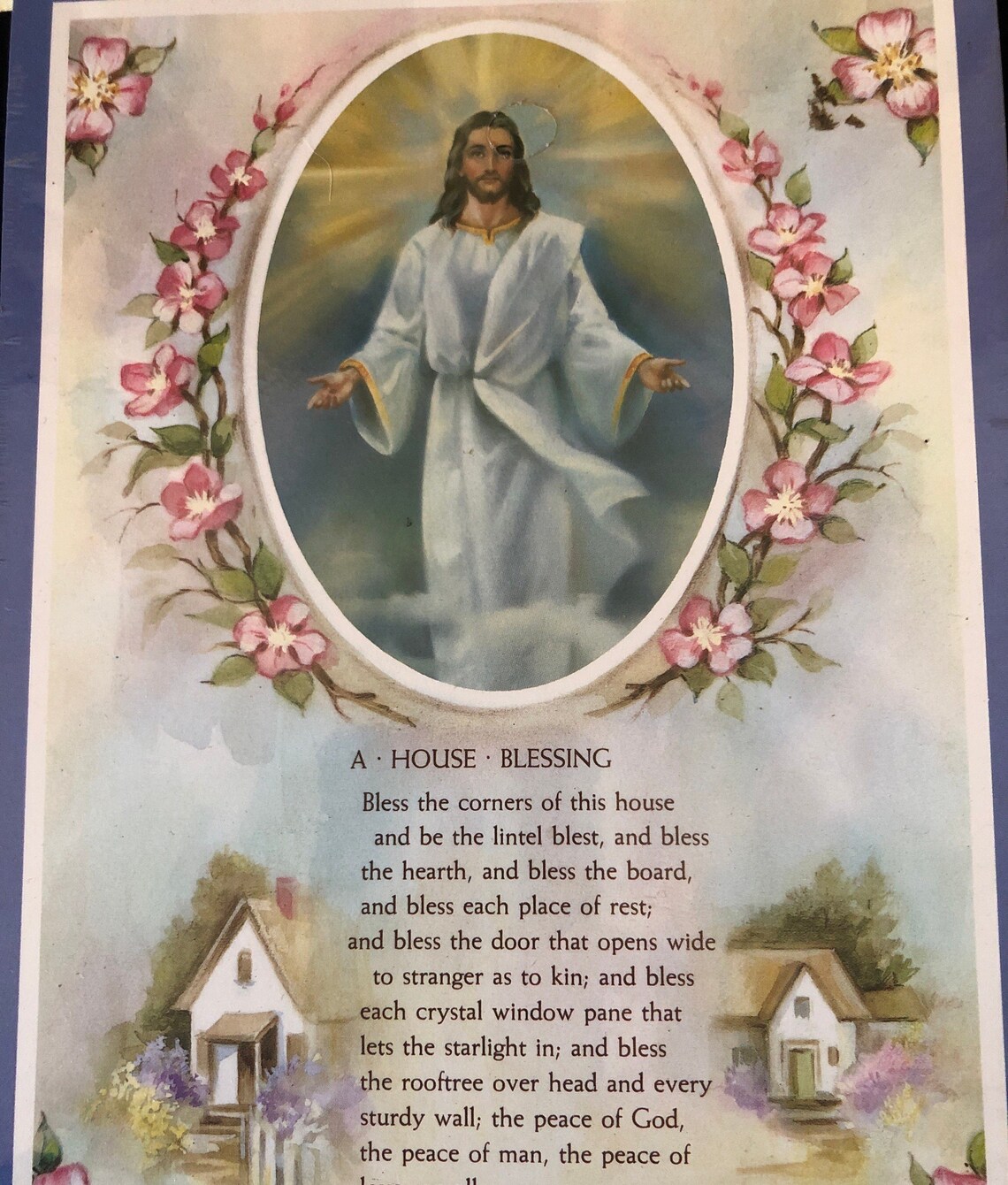 Vintage A House Blessing Poem / Religious Artwork/ Religious Etsy