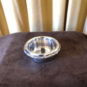 Elegant Vintage Silver Trinket Dish - 1950s Quadruple 446 Forbes | Shiny Finish | Collectible Home Decor