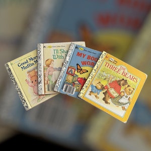 Vintage Children&#39;s Golden Books Lot of 7: Retro Storybook Set
