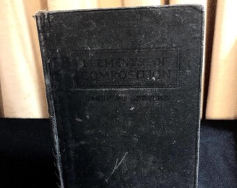 Vintage Blue Grammar Book: Home Decor Reference