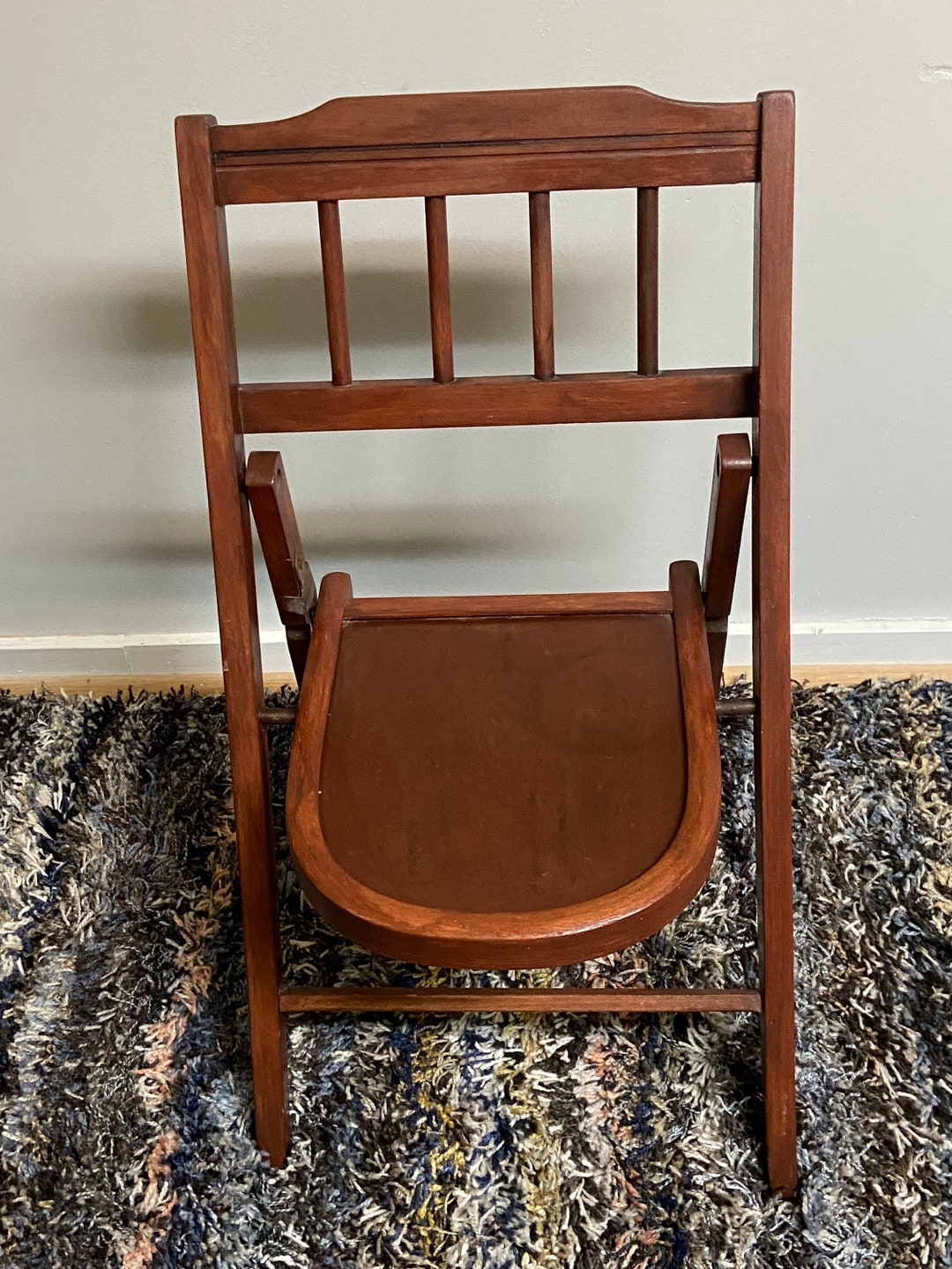 Vintage Child's Wooden Folding Chair/ Babee Tenda Childrens Play