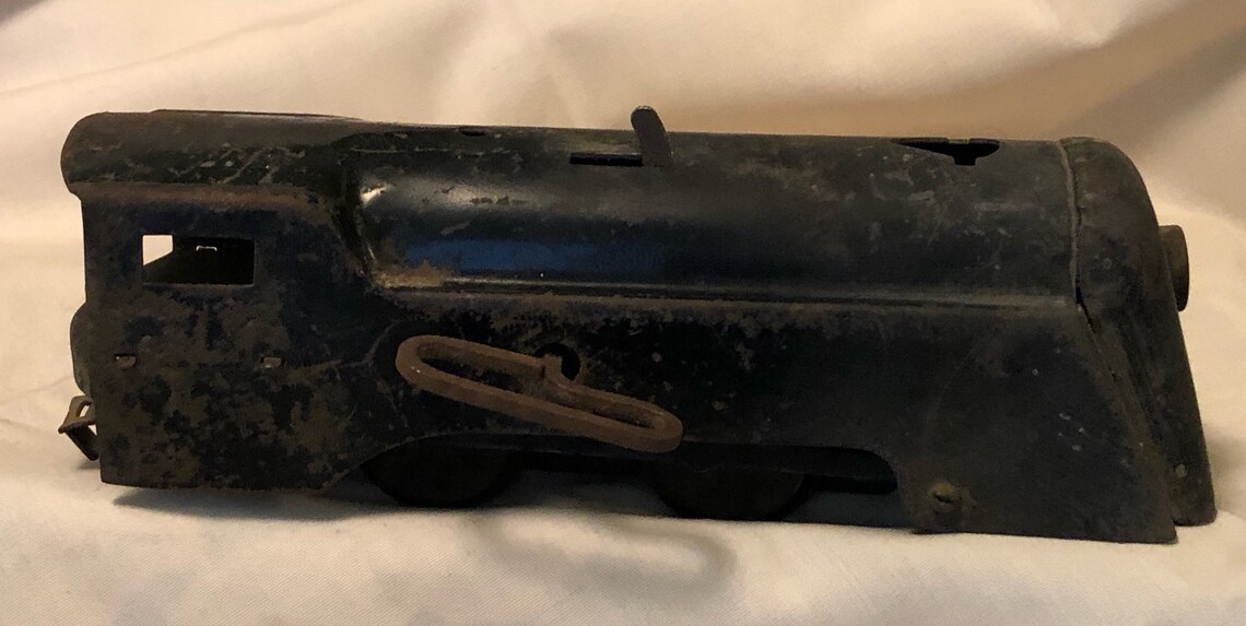 Vintage metal wind up toy steam engine train / vintage toy Etsy