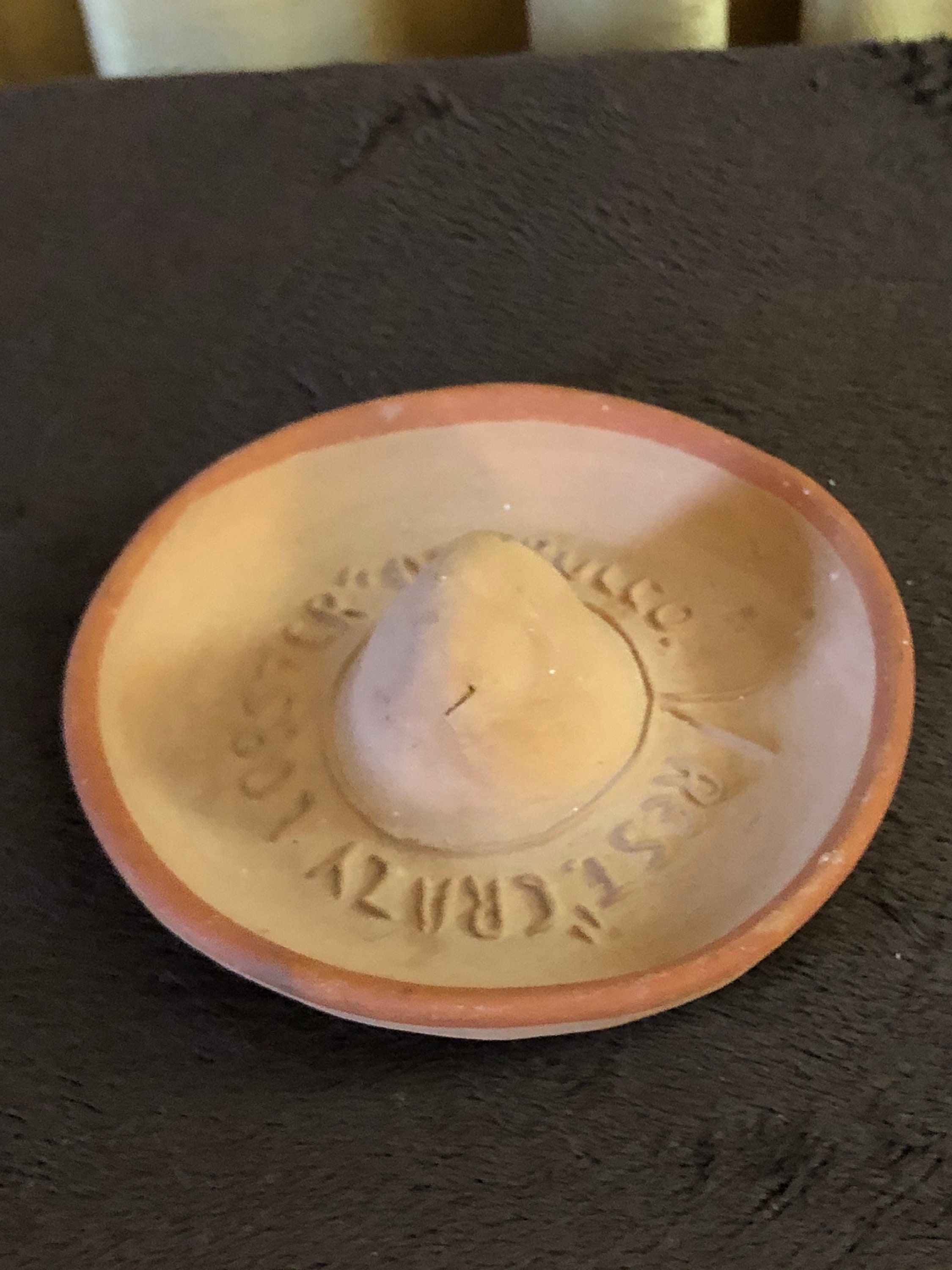 1970s Crazy Lobster Acapulco Terra Cotta Sombrero Ashtray Vintage Collectible Mexican Restaurant Ashtray