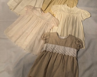 vintage baby girl dresses / shabby chic nursery decor