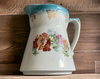 Vintage Poppy Pitcher Grace Jug Water Pitcher