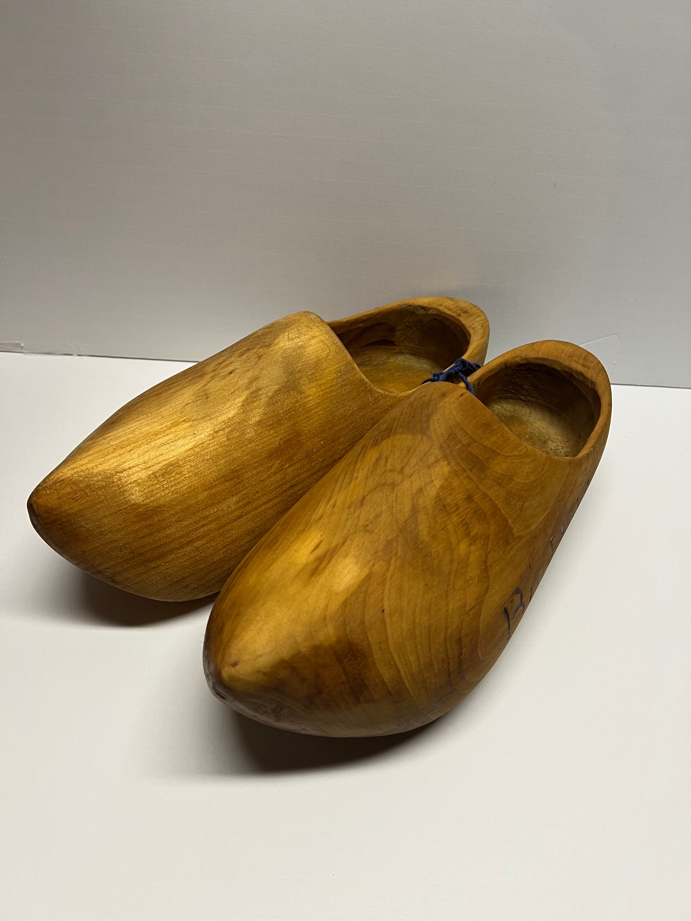 Vintage Big Dutchman Wooden Clogs Shoes Holland Shoes India