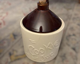 vintage McCoy style Cookie Jug" cookie jar.