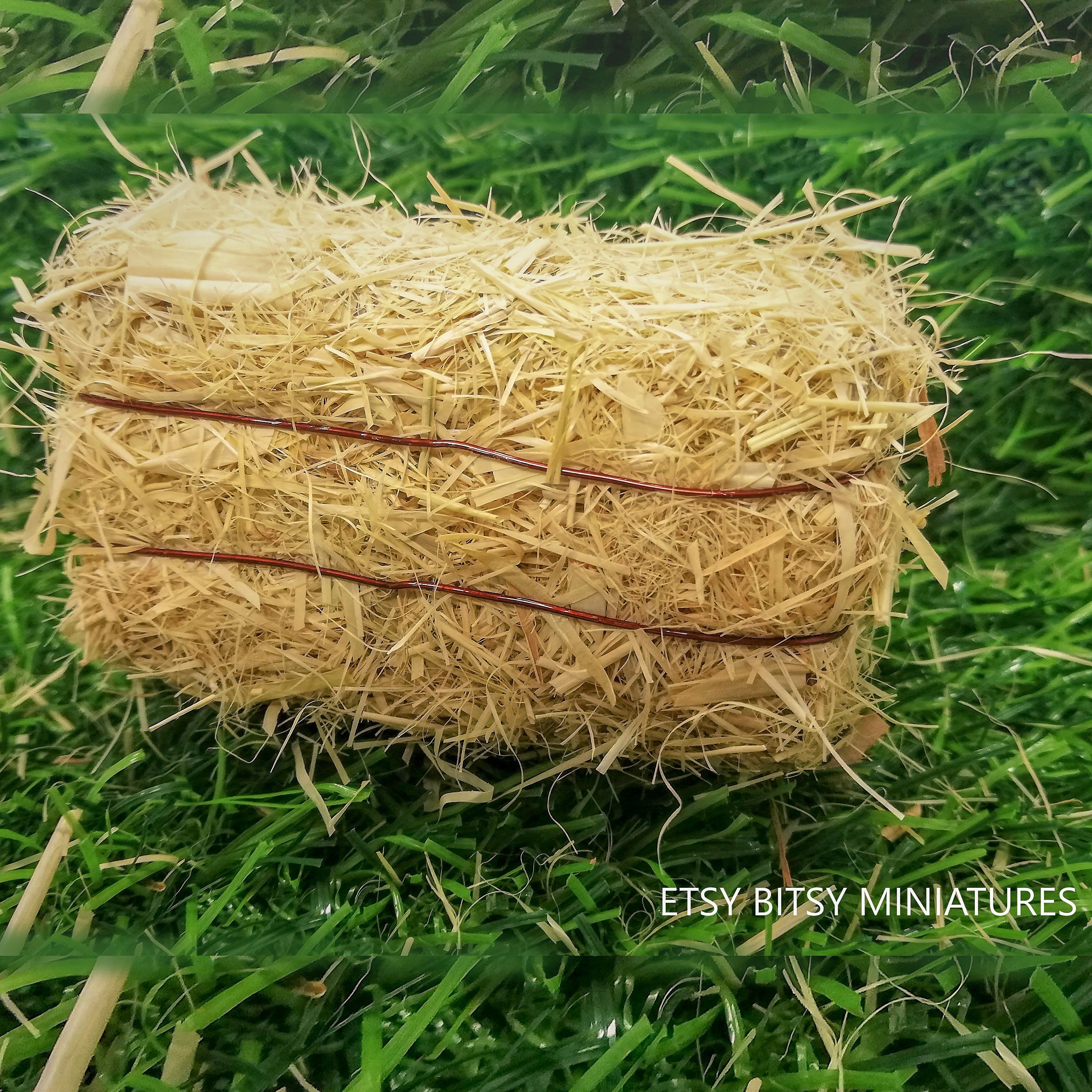 Miniature Straw Hay Bales Free Shipping Diorama Doll House Etsy Australia