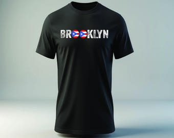 Puerto Rican Brooklyn T-Shirt, Boricua NYC Shirt, Retro Brooklyn Puerto Rico Tee, Puerto Rican Day Parade